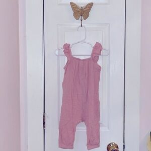 H&M 6-9 month pink romper